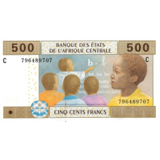 P606C Chad - 500 Francs Year 2002